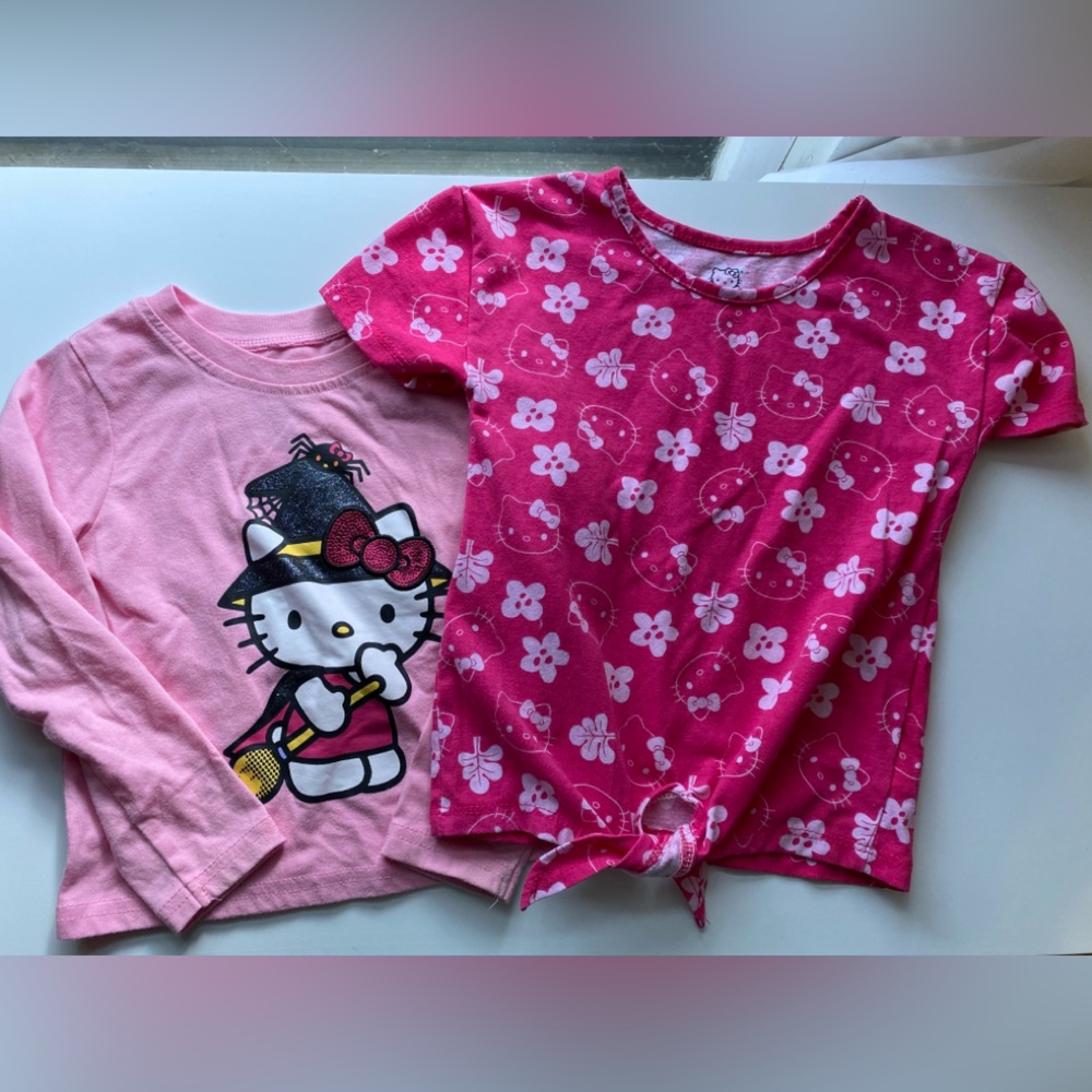 Hello Kitty Pink Graphic Tee Bundle / Size 4 / GUC